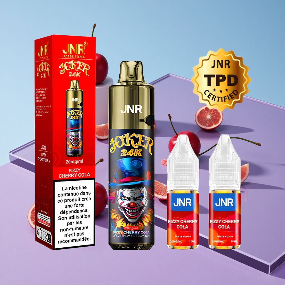 Friskt Kirsebær Cola JNR Joker 24000 Puffs Synlig E-væske Nivå vape wholesale Norway