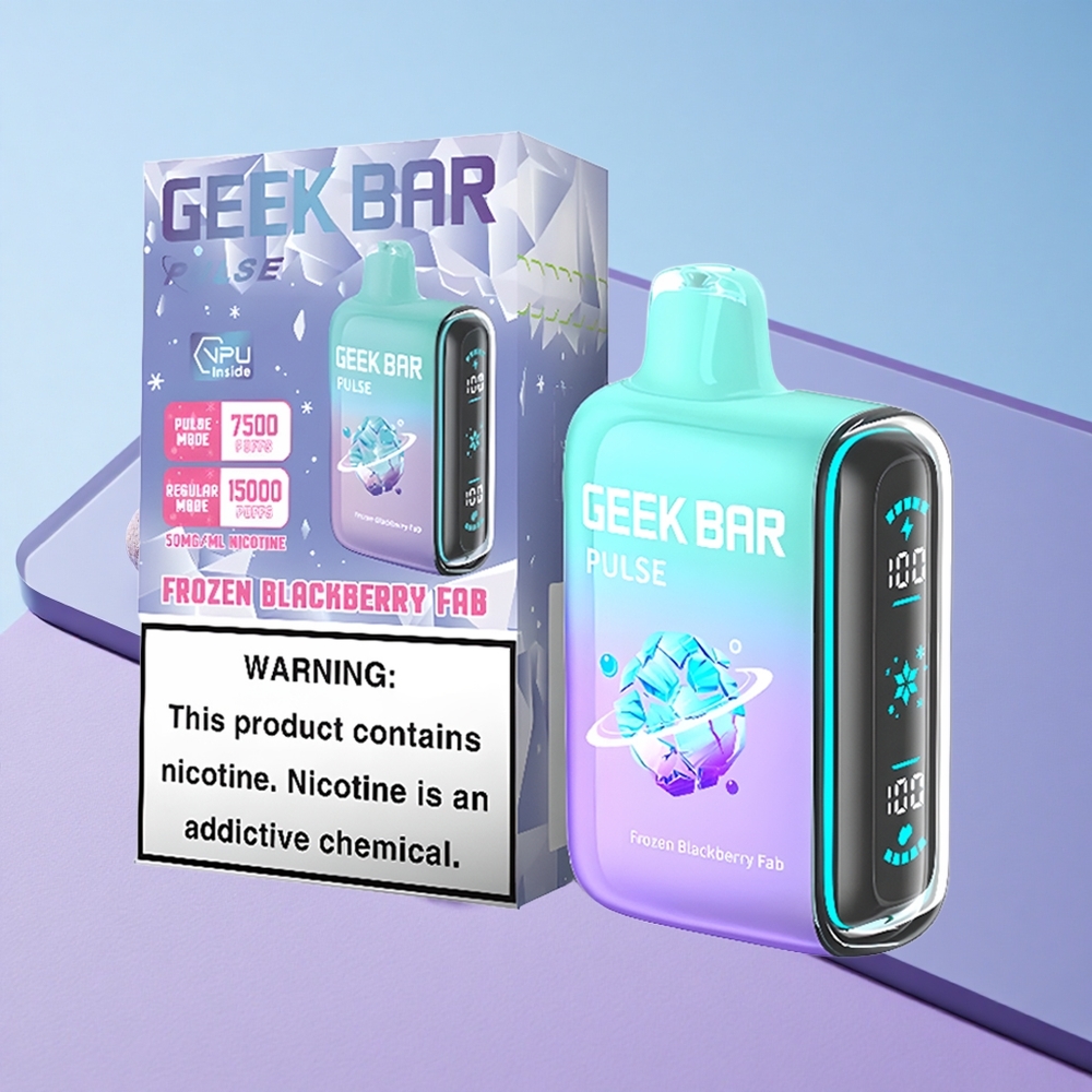 Frossen Geek Bar Pulse 15000 Puffs 16ML Justerbar Luftstrøm vape wholesale Norway