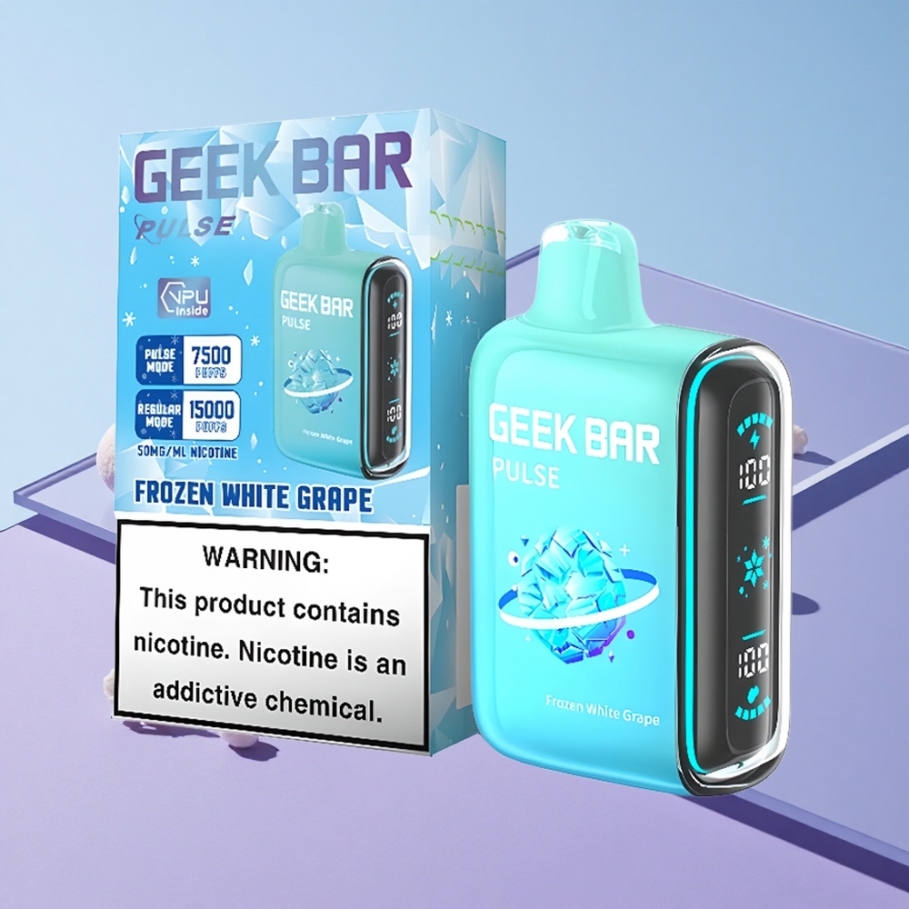 Frossen Geek Bar Pulse 15000 Puffs 16ML Justerbar Luftstrøm vape wholesale Norway