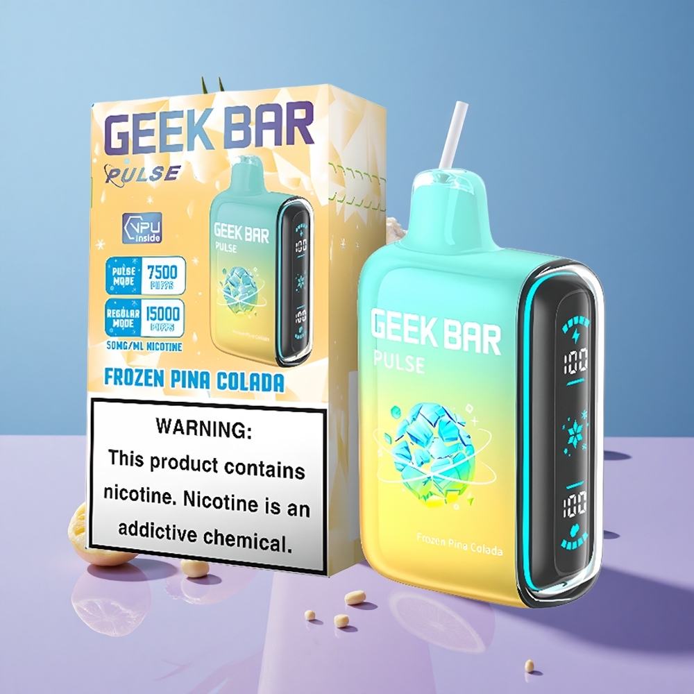 Frossen Geek Bar Pulse 15000 Puffs 16ML Justerbar Luftstrøm vape wholesale Norway