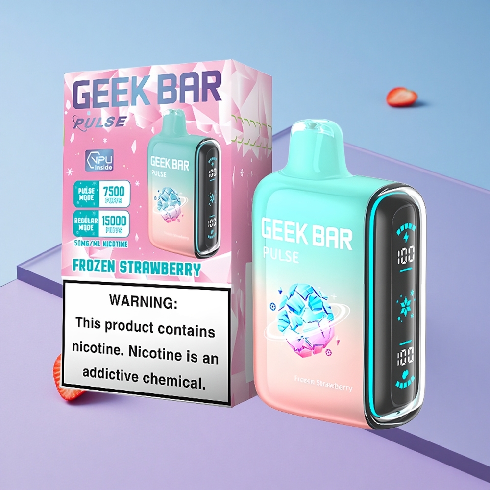 Frossen Geek Bar Pulse 15000 Puffs 16ML Justerbar Luftstrøm vape wholesale Norway
