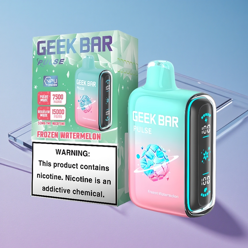 Frossen Geek Bar Pulse 15000 Puffs 16ML Justerbar Luftstrøm vape wholesale Norway