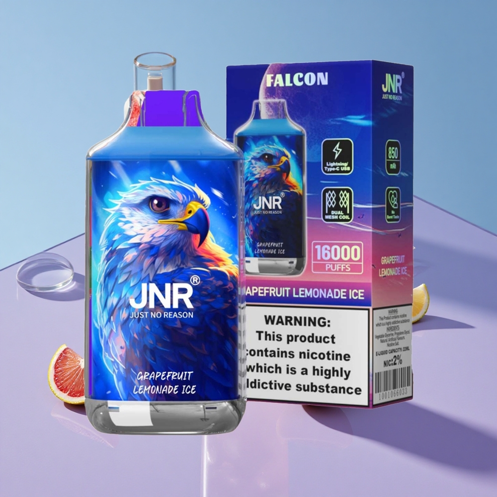 Grapefrukt Sitronade Is JNR Falcon 16000 Puffs Dual Mesh Coil vape wholesale Norway