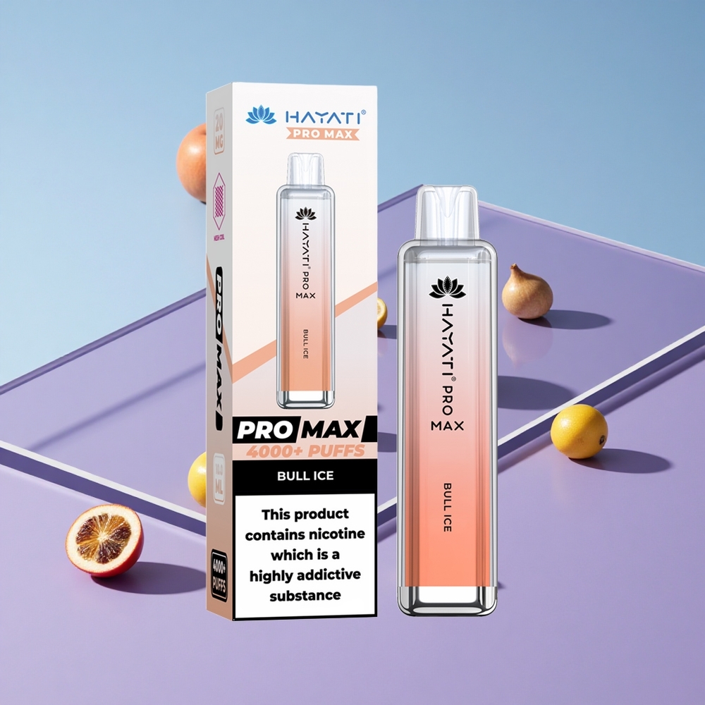 Is Kombinasjon Hayati Pro Max 4000 Puffs Oppladbar Vape Bull Is vape wholesale Norway