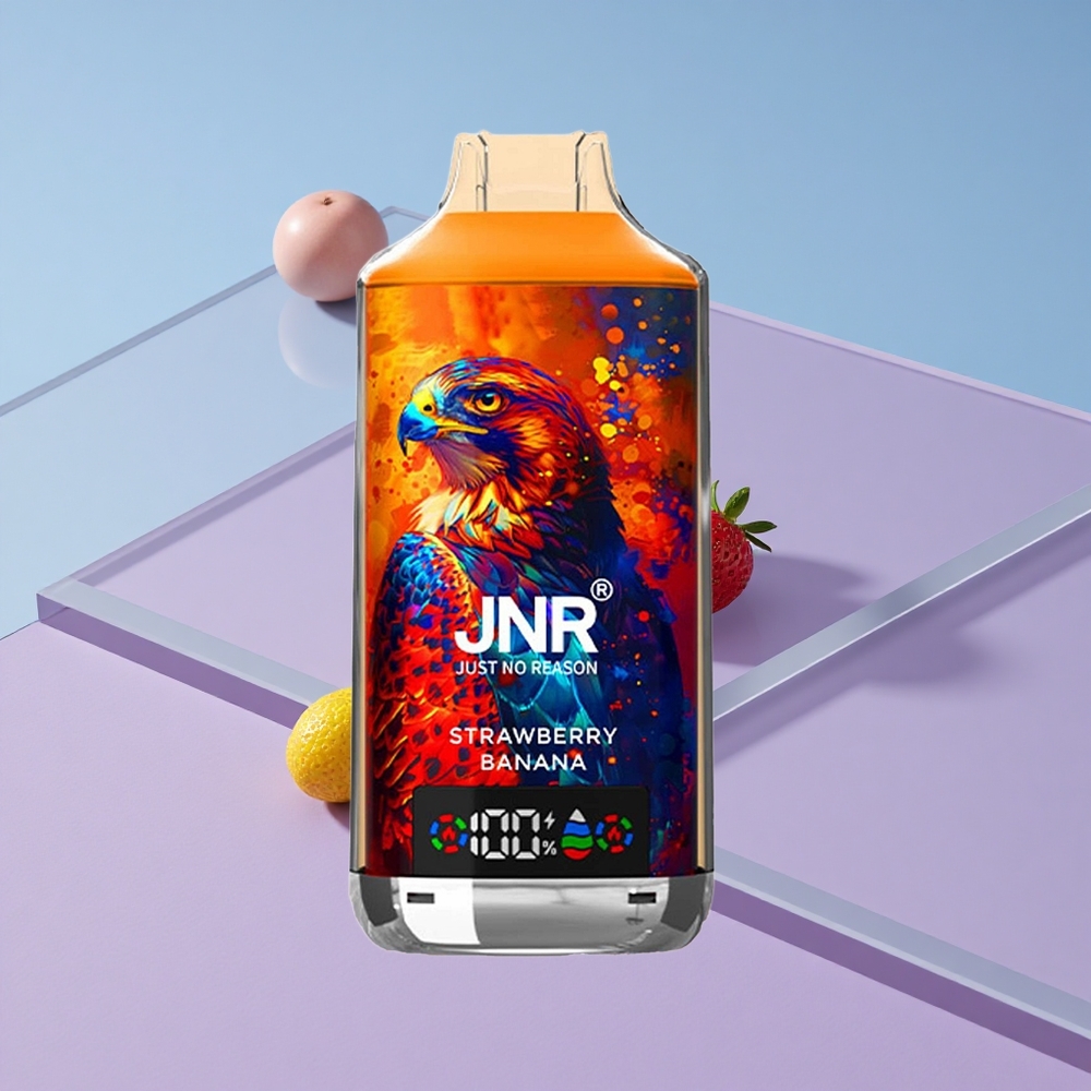 Jordbær Banan JNR Falcon X 18000 Puffs 24ml E-væske Digital Display vape wholesale Norway