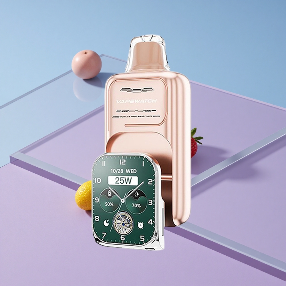 Jordbær Banan JNR Vape Watch 30000 Puffs 19mL E-væske Type-C Ladning vape wholesale Norway