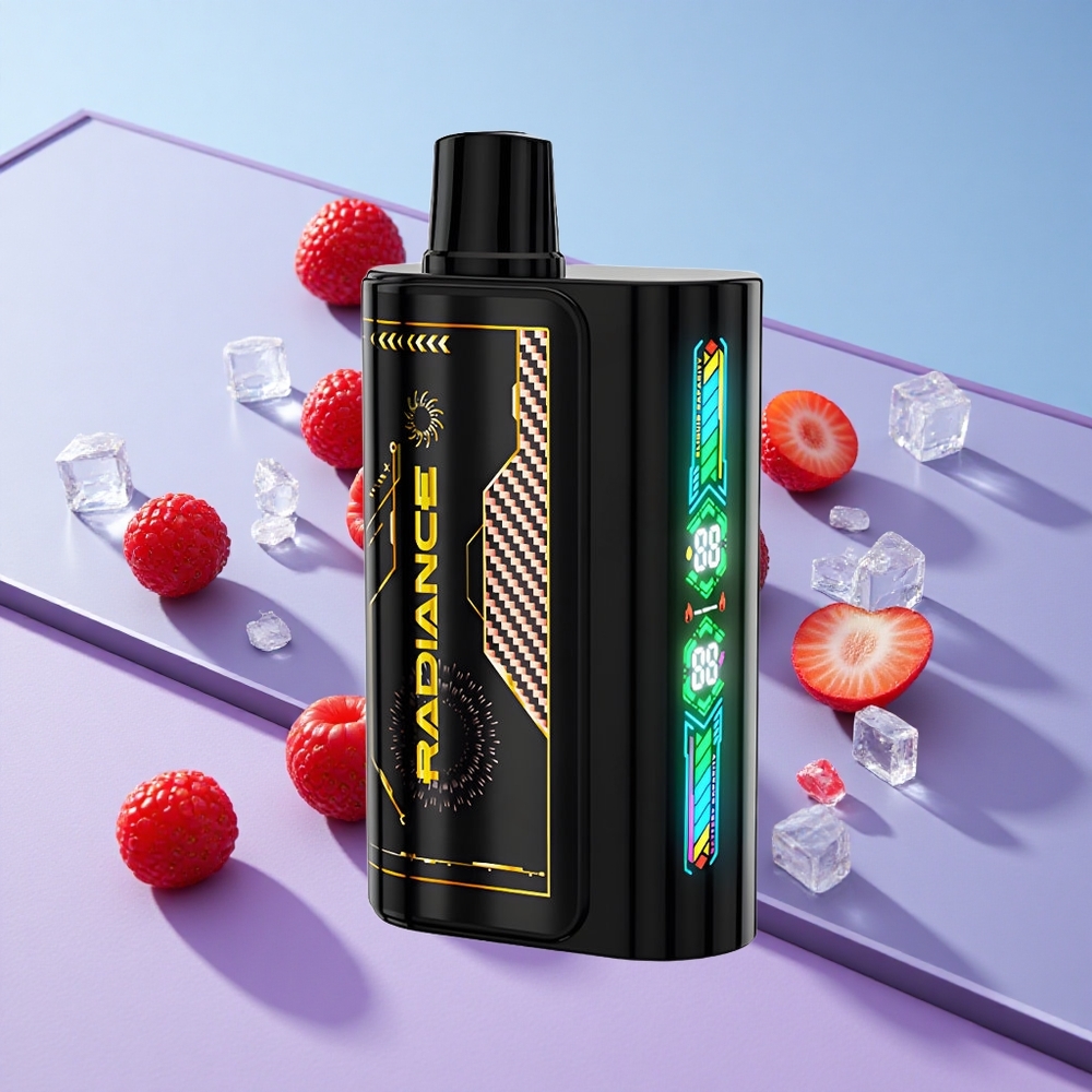 Jordbær Bringebær Kirsebær Is JNR Radiance 31000 Puffs Smart Animation Screen vape wholesale Norway