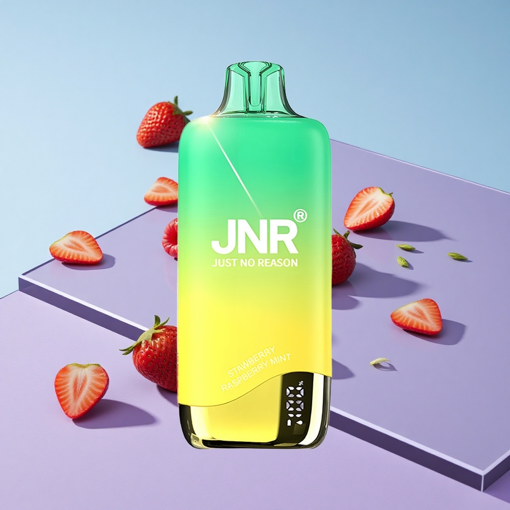 Jordbær Bringebær Mynte JNR Rainbow 10500 Puffs 18ml e-Liquid Tank vape wholesale Norway