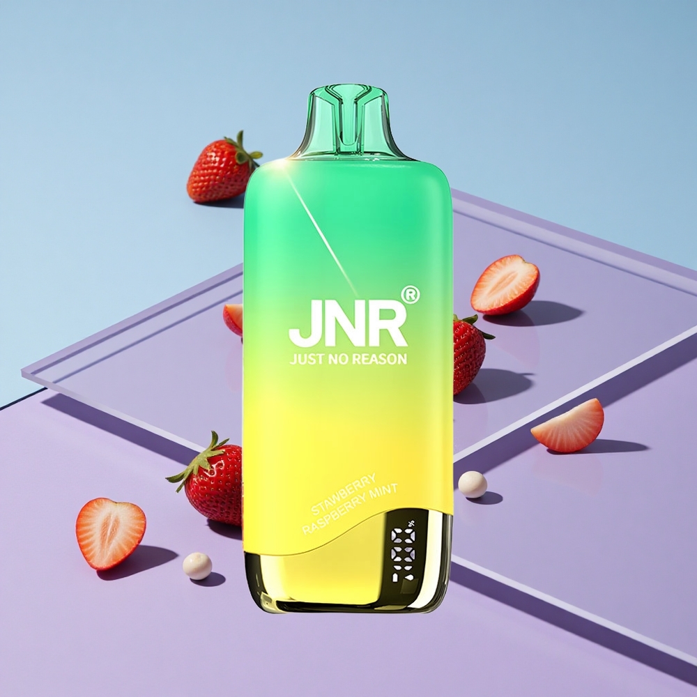 Jordbær Ferskenmynte JNR Rainbow 10500 Puffs 18ml e-Væske Tank vape wholesale Norway