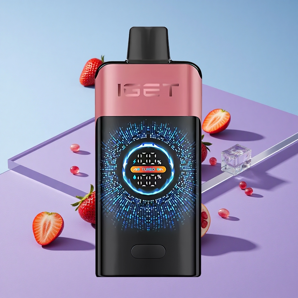 Jordbær Granateis Smak IGET ONE 12000 Puffs 2700 mAh Batteri vape wholesale Norway