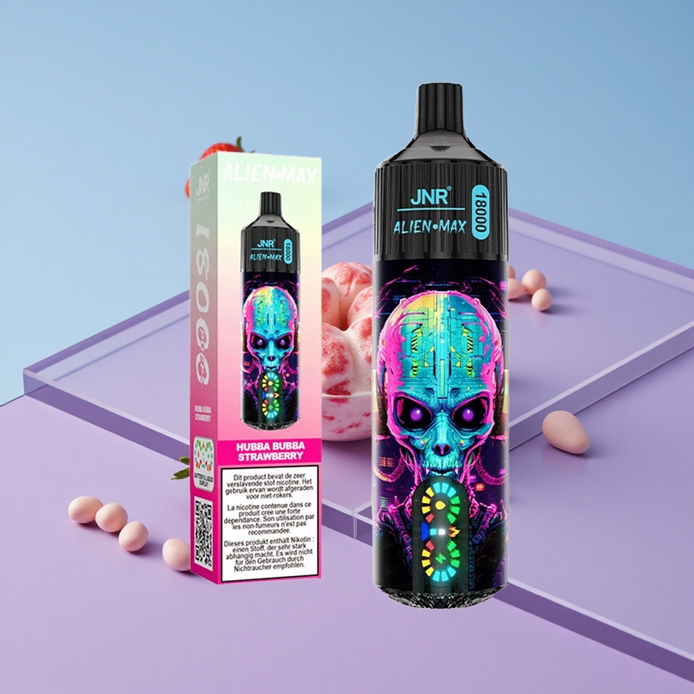Jordbær Hubba Bubba JNR Alien Max 18000 Puffs Smart LED Skjerm vape wholesale Norway