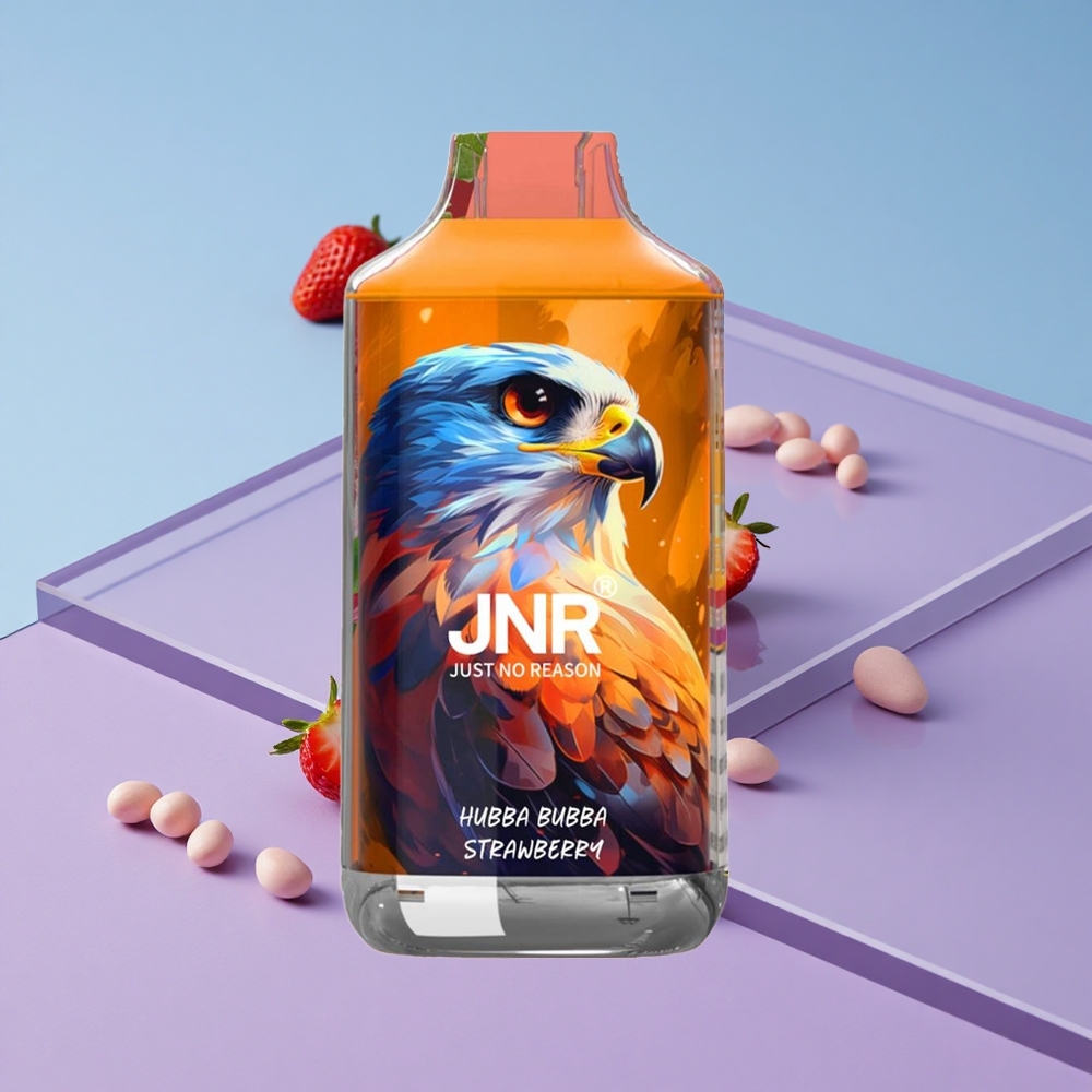 Jordbær Hubba Bubba JNR Falcon 16000 Puffs 22ml Vape Engangs Vape wholesale Norway