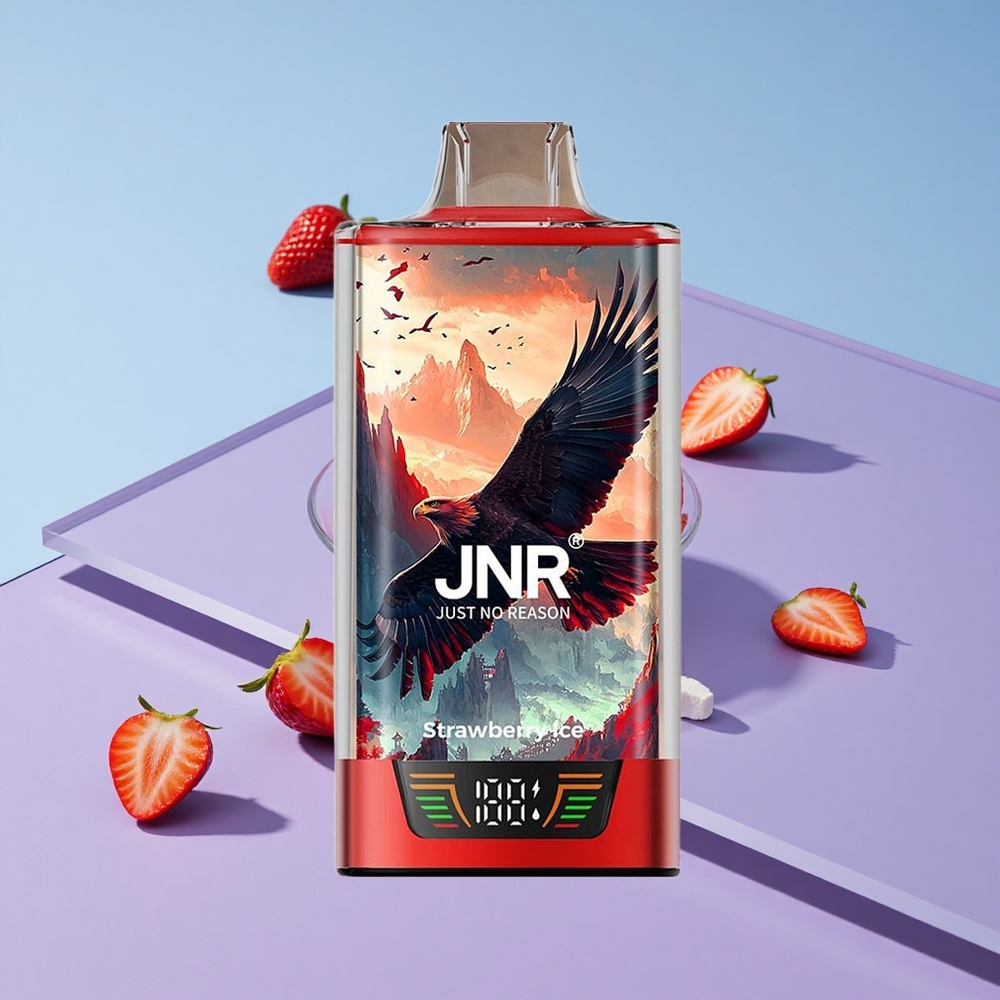 Jordbær Is JNR Falcon Pro 28000 Puffs Smart Display vape wholesale Norway