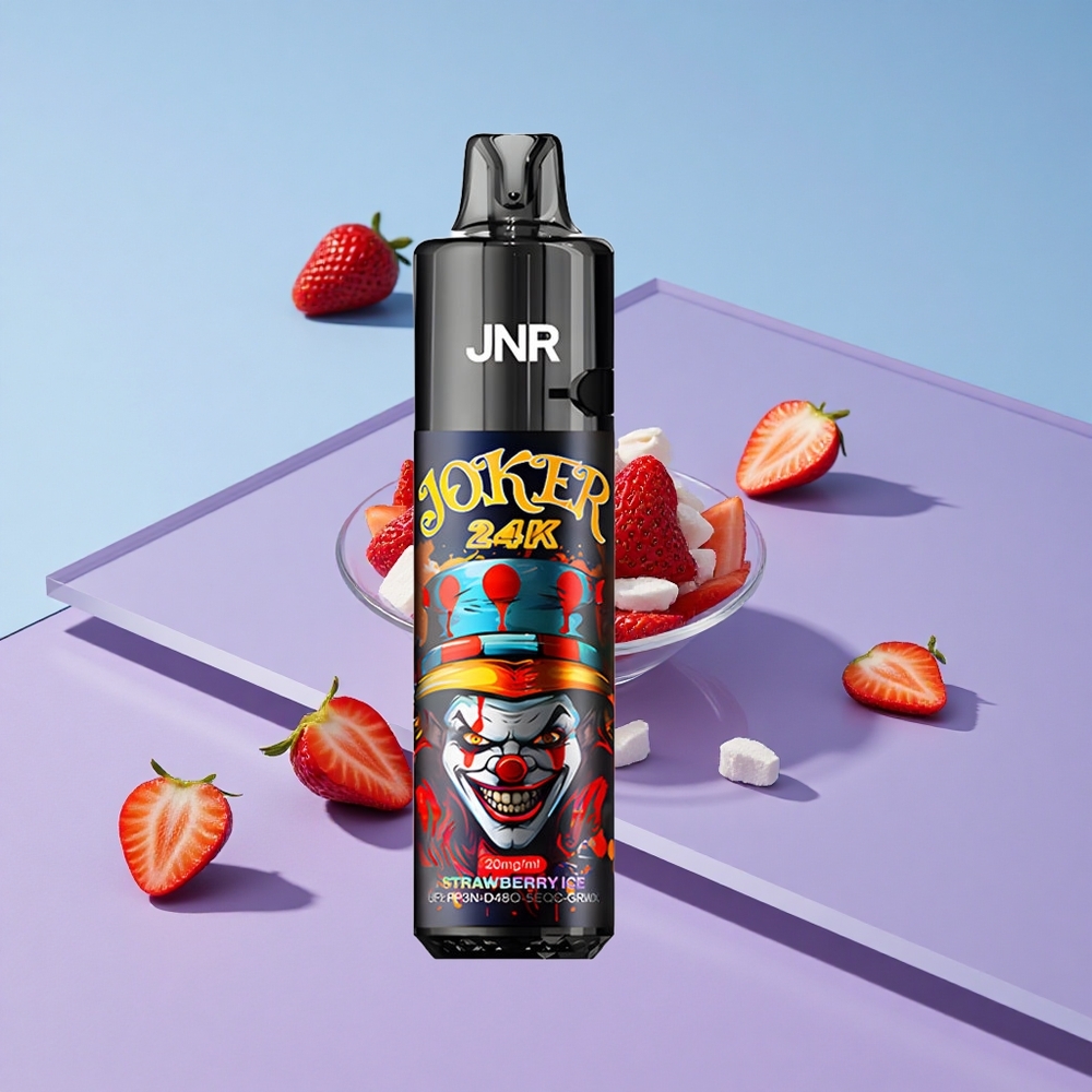 Jordbær Is JNR Joker 24K 24000 Puffs Synlig E-væske Nivå vape wholesale Norway