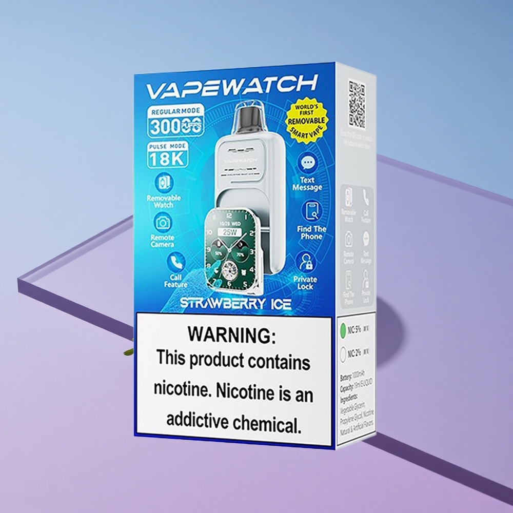 Jordbær Is JNR Vape Watch 30000 Puffs 19mL 5 nikotin vape wholesale Norway