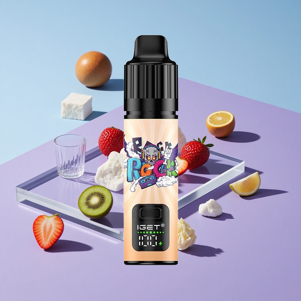 Jordbær-Kiwi Is IGET BAR PLUS S3 POD 10000 Puffs 18 ml E-væske vape wholesale Norway