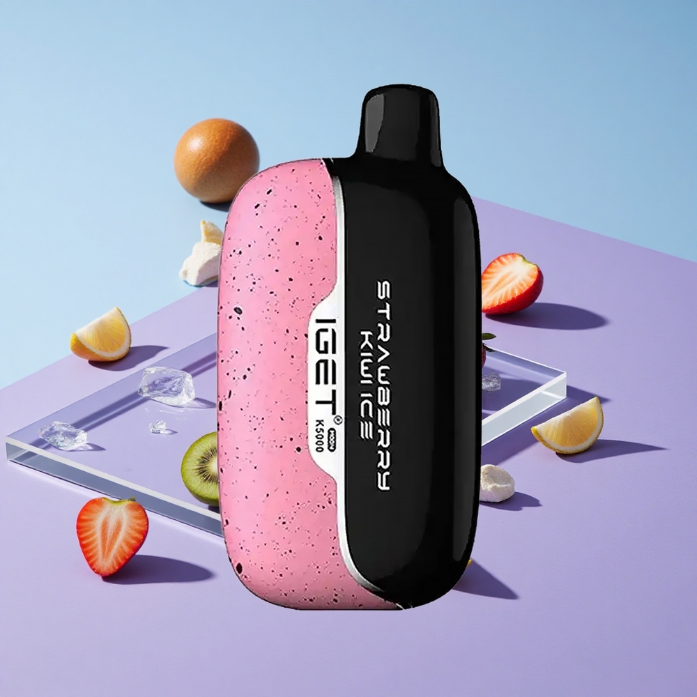 Jordbær Kiwi Is IGET Moon K5000 5000 Puffs Engangs Vape PC Material vape wholesale Norway