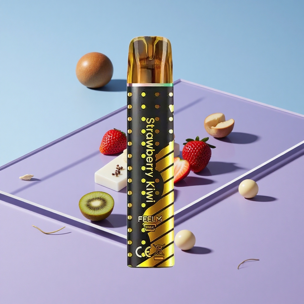 Jordbær Kiwi JNR BlackGolden 800 Puffs Engangs Vape TPD-sertifisert vape wholesale Norway