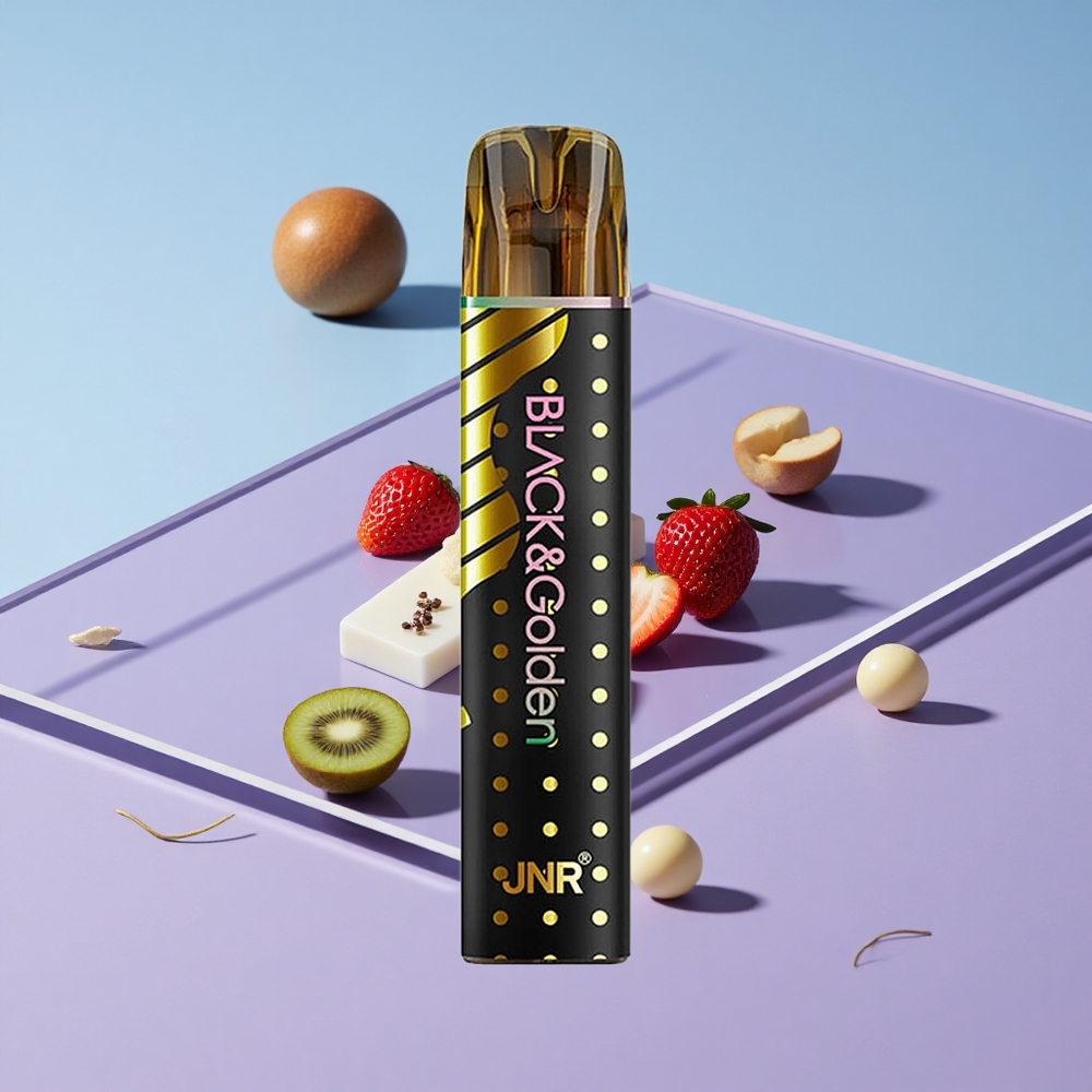 Jordbær Kiwi JNR BlackGolden 800 Puffs Engangs Vape TPD-sertifisert vape wholesale Norway