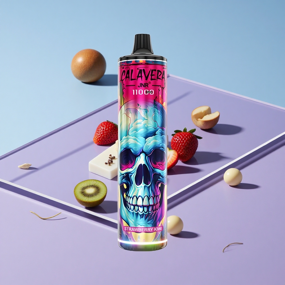 Jordbær Kiwi JNR Calavera 11000 Puffs Type-C Lading vape wholesale Norway