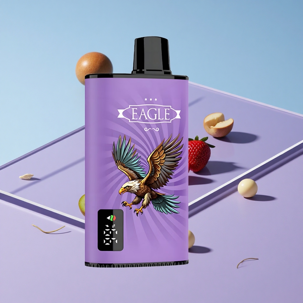 Jordbær Kiwi JNR EAGLE Smart 23000 Puffs Justerbar Luftstrøm Digital Skjerm vape wholesale Norway