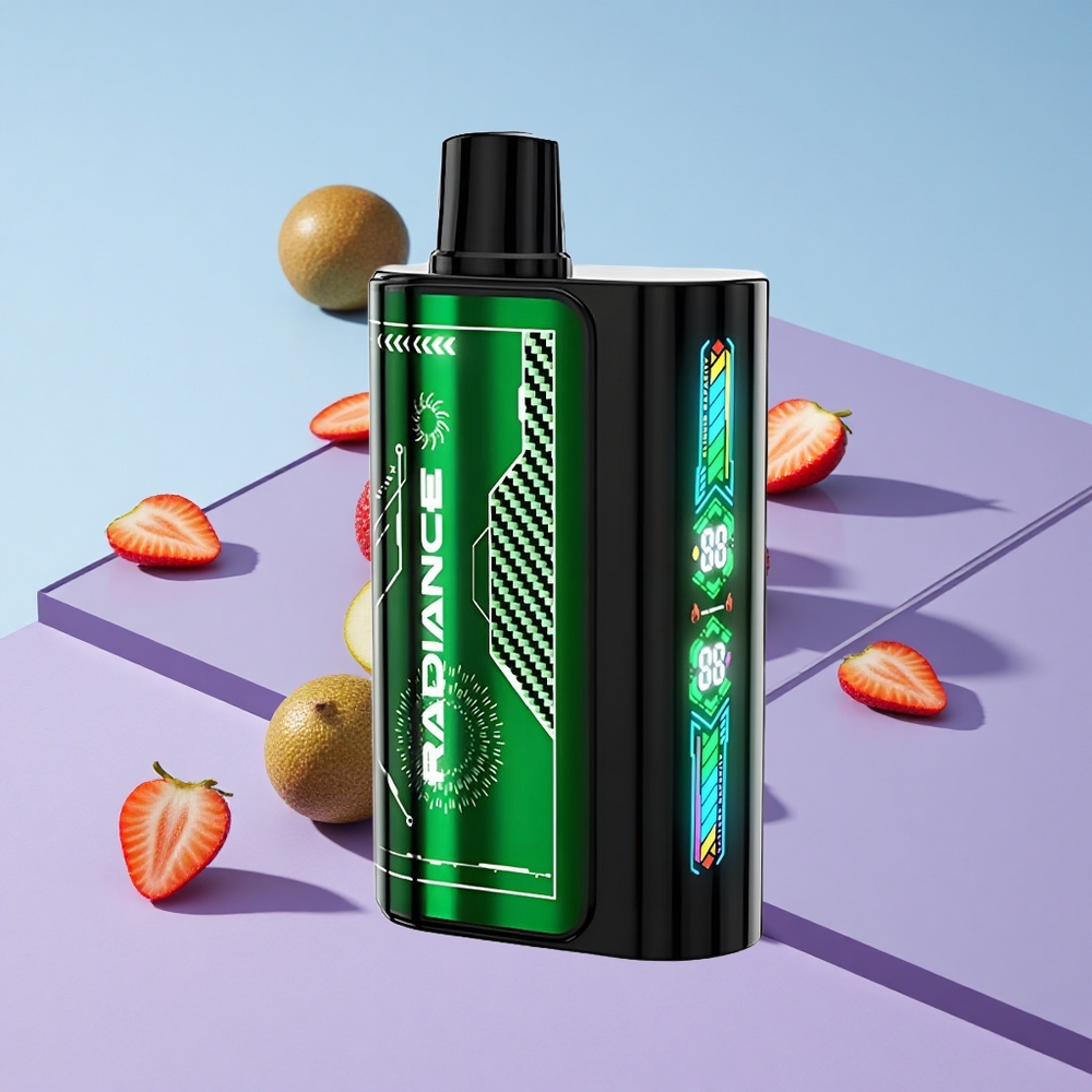 Jordbær Kiwi JNR Radiance 31000 Puffs 28ml E-væske Dual Mesh Coil vape wholesale Norway