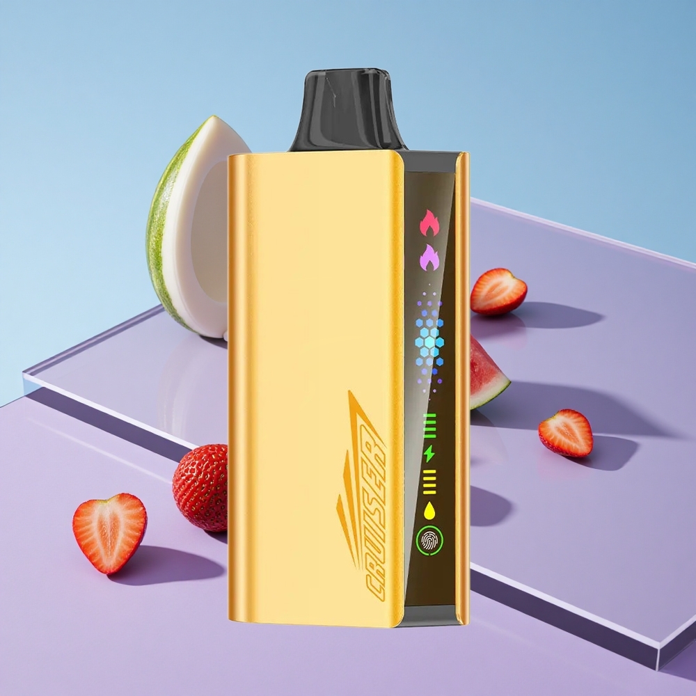 Jordbær Kokosnobb Vannmelon JNR Cruiser 12000 Puffs Metall Aluminum Kropp vape wholesale Norway