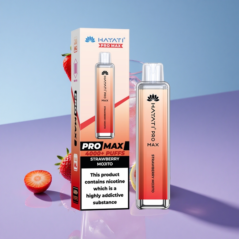 Jordbær Mojito Hayati Pro Max 4000 Puffs Oppladbar Batteri vape wholesale Norway