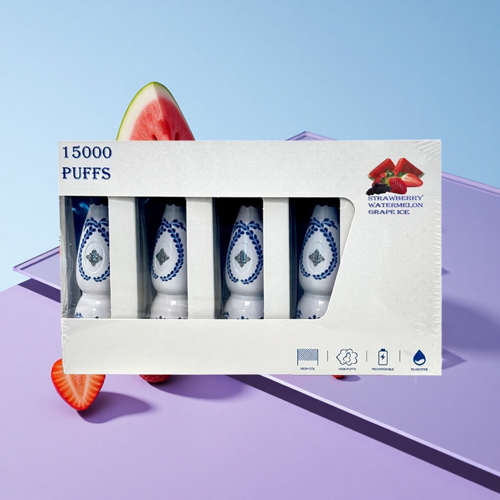 Jordbær Vannmelon Drue Is HUMO Azul 15000 Puffs 20mL Fylt E-væske vape wholesale Norway