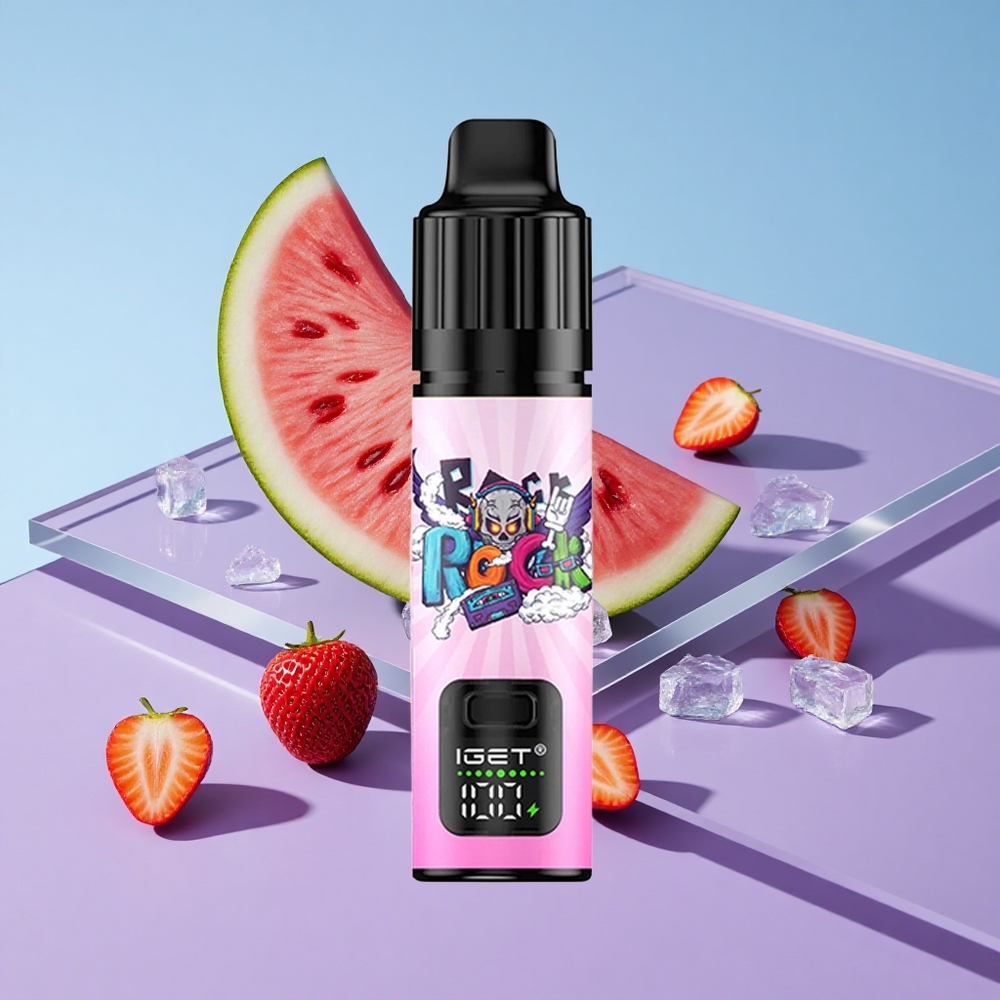 Jordbær Vannmelon Is IGET BAR PLUS S3 POD 10000 Puffs 18 ml E-væske vape wholesale Norway