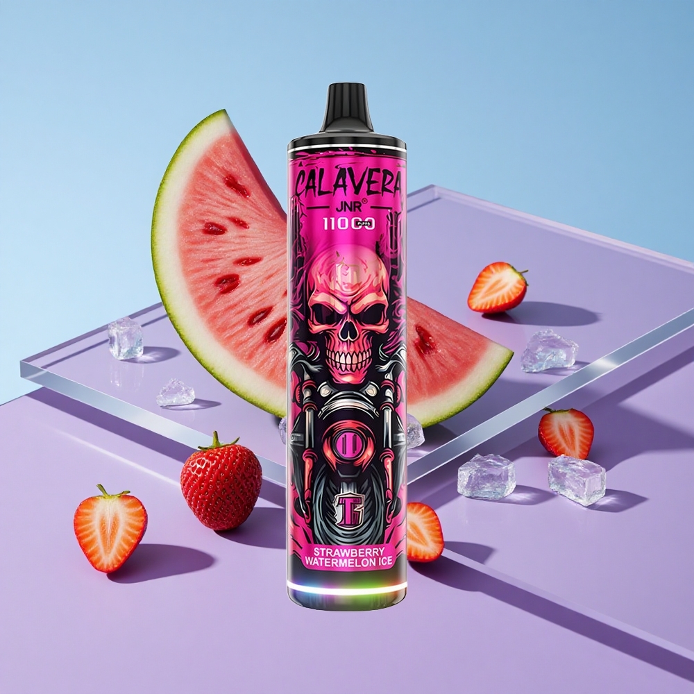 Jordbær Vannmelon Is JNR Calavera 11000 Puffs Type-C Lading vape wholesale Norway