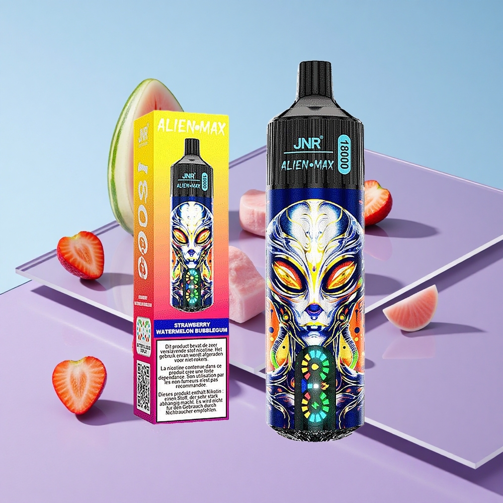 Jordbær Vannmelon Tyggegummi JNR Alien Max 18000 Puffs Smart LED Skjerm vape wholesale Norway