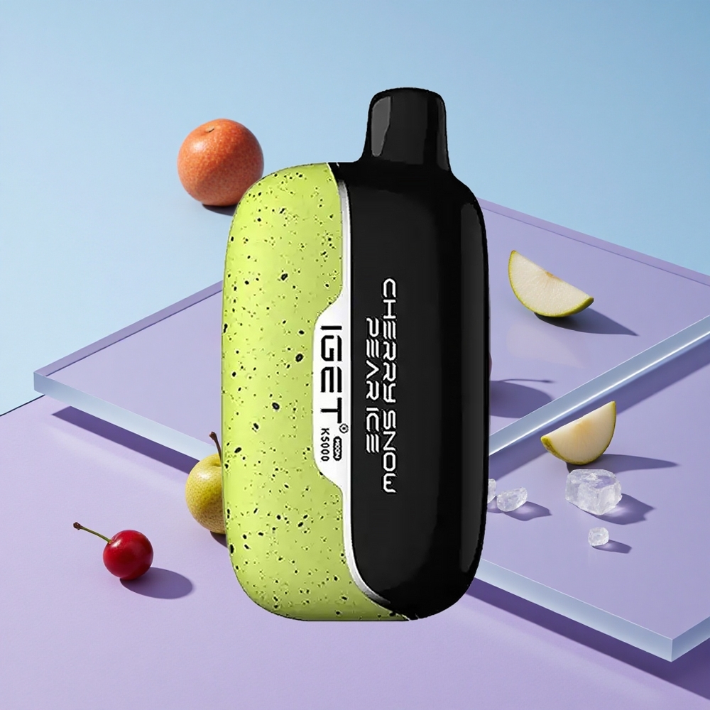 Kirsebær Snø Pære Is IGET Moon K5000 Opptil 5000 Puffs PC Materiale vape wholesale Norway