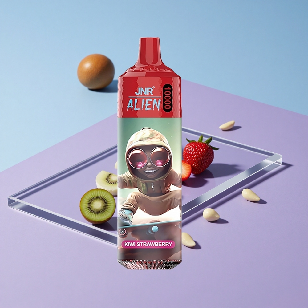 Kiwi Jordbær JNR Alien 10000 Puffs 850mAh LED RGB vape wholesale Norway