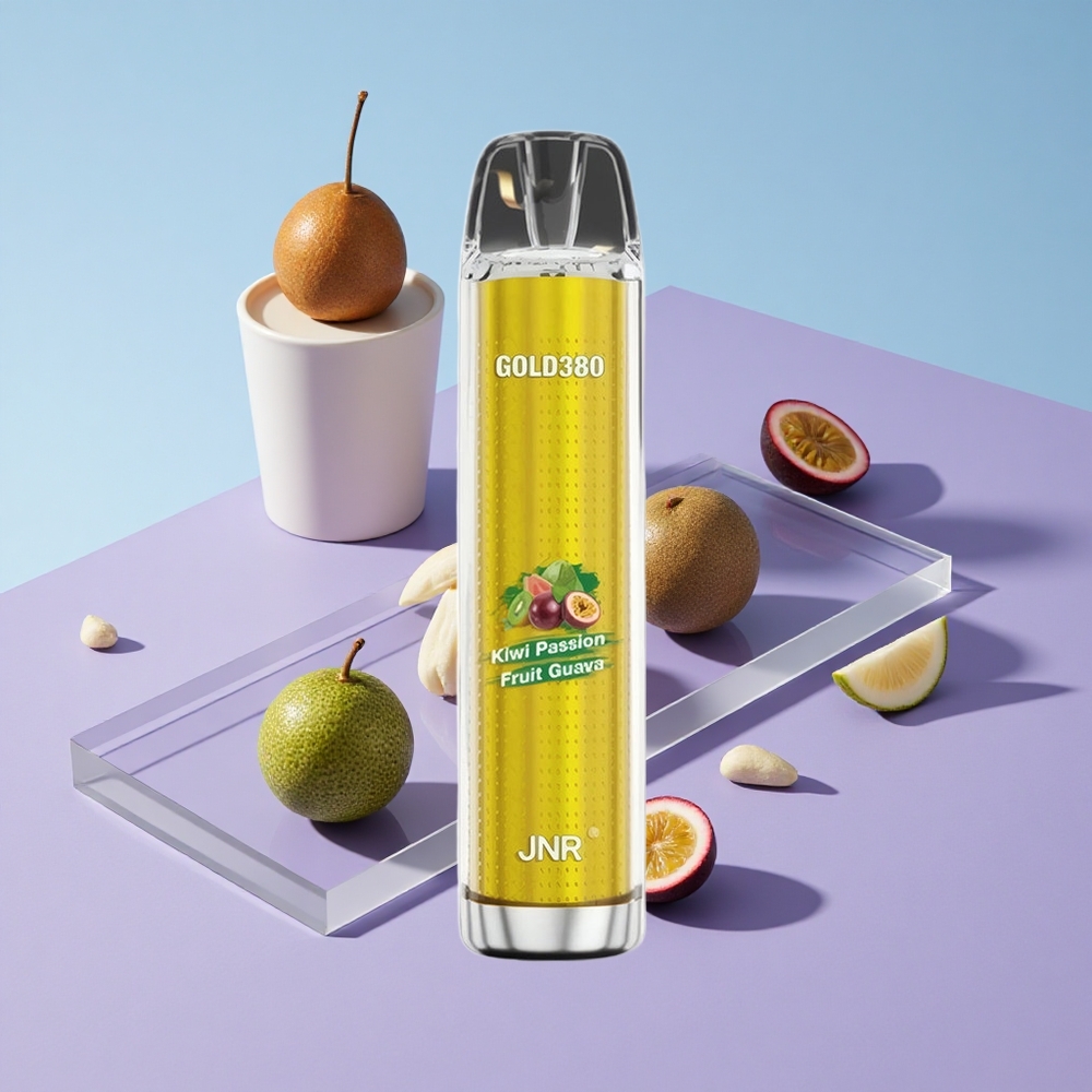 Kiwi Pasjonsfrukt Guava JNR Gold380 6000 Puffs 13ml e-Liquid Kapasitet vape wholesale Norway