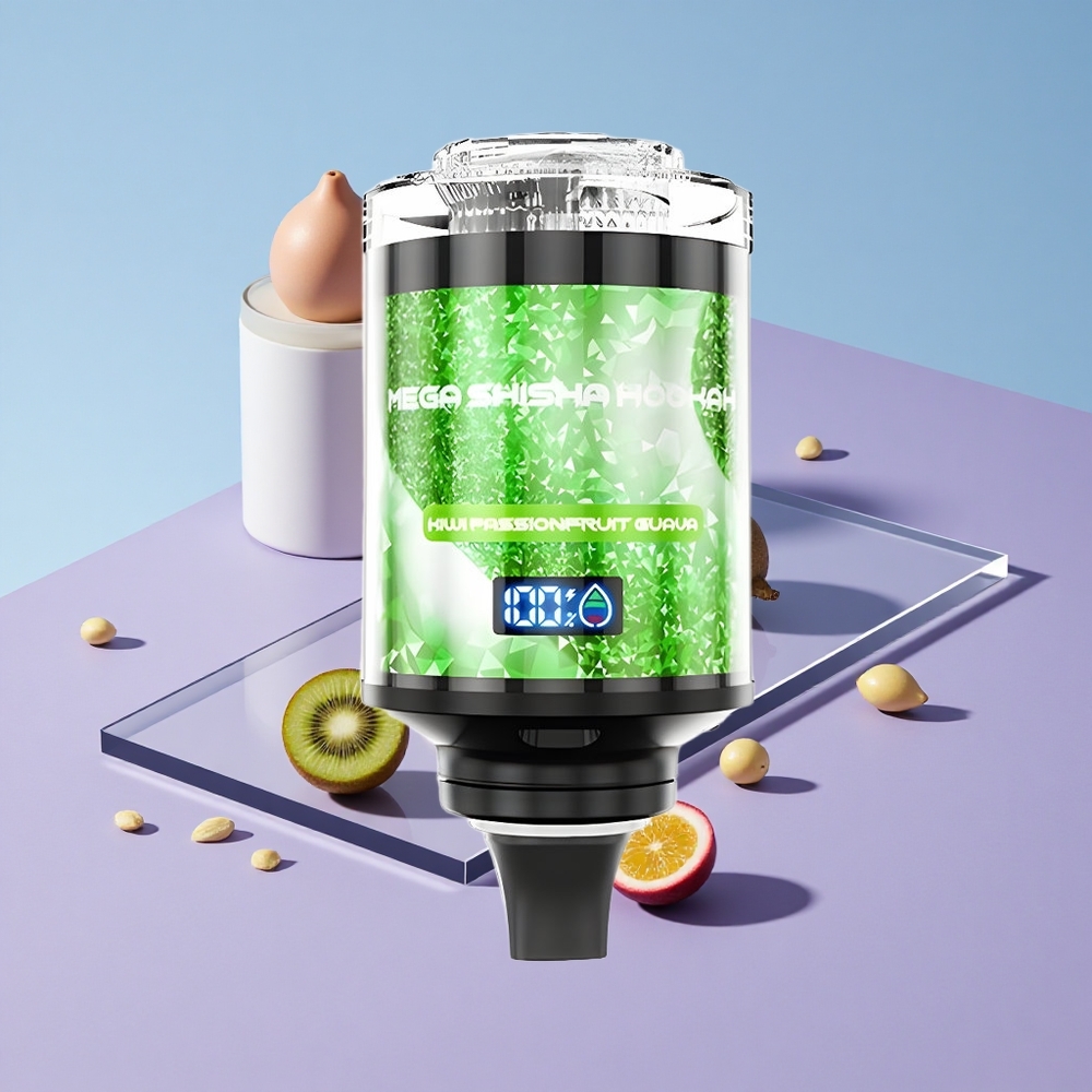 Kiwi Pasjonsfrukt Guava JNR Mega Shisha Hookah 100K 100000 Puffs Interaktiv Smart Skjerm vape wholesale Norway