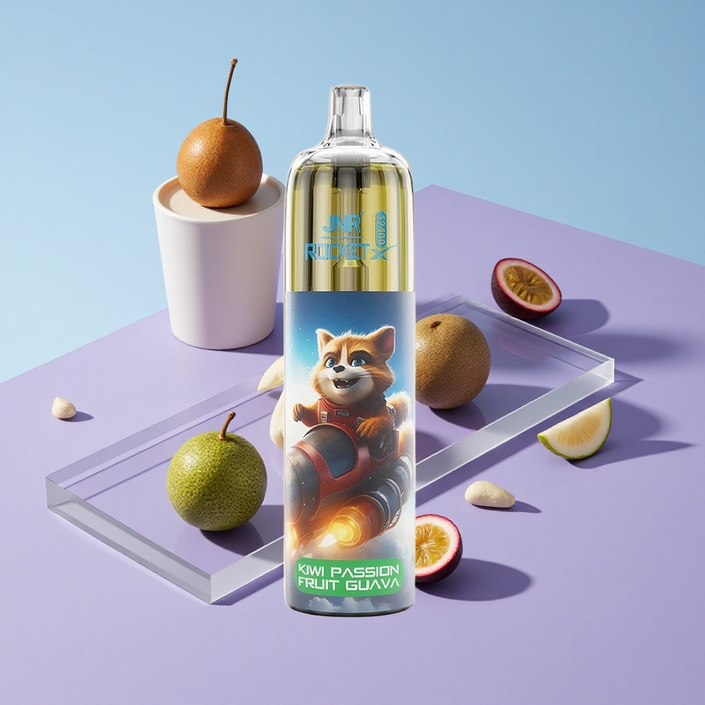 Kiwi Pasjonsfrukt Guava JNR Rocket-X 12400 Puffs Justerbar Luftstrøm vape wholesale Norway