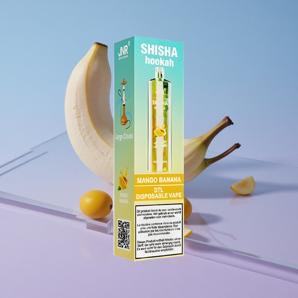 Mango Banan JNR Shisha Hookah 12000 Puffs 24ml 750mAh vape wholesale Norway