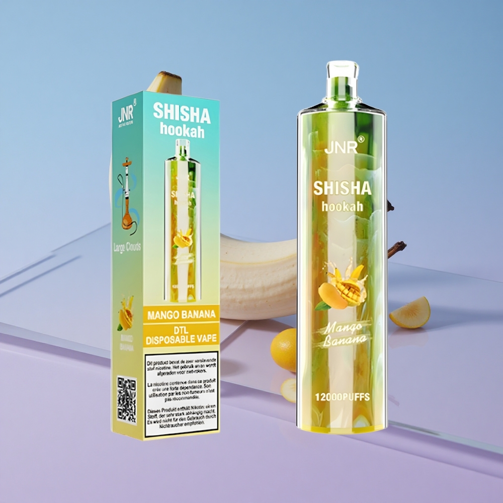 Mango Banan JNR Shisha Hookah 12000 Puffs 24ml 750mAh vape wholesale Norway