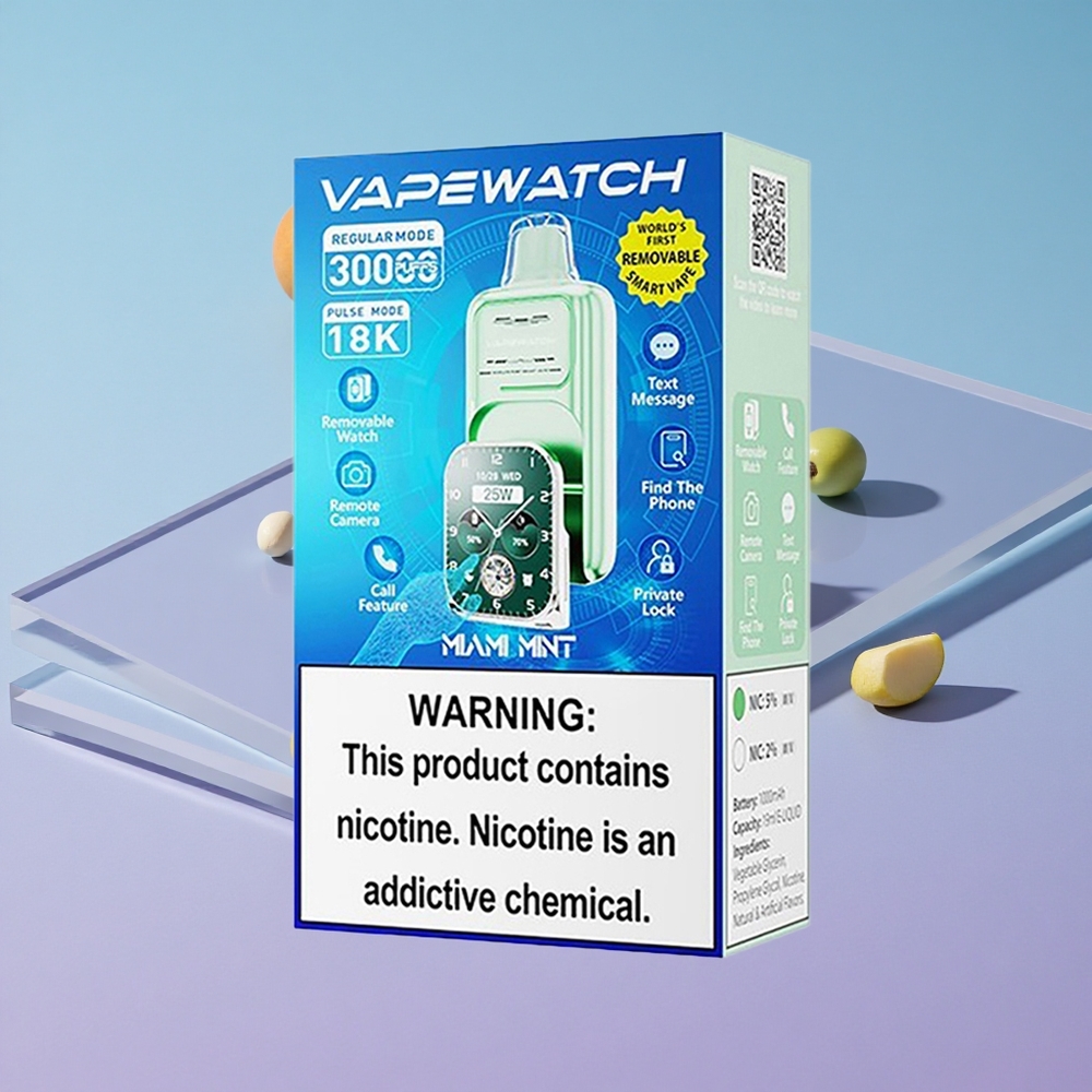 Miami Mynte JNR Vape Watch 30000 Puffs 19mL Vape Norge vape wholesale Norway