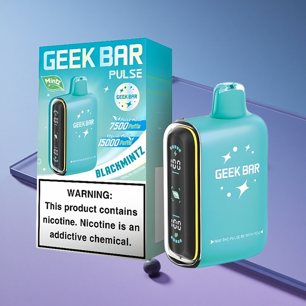 Mynte Kombinasjon Geek Bar Pulse 15000 Puffs 16ML E-væske Justerbar Luftstrøm vape wholesale Norway