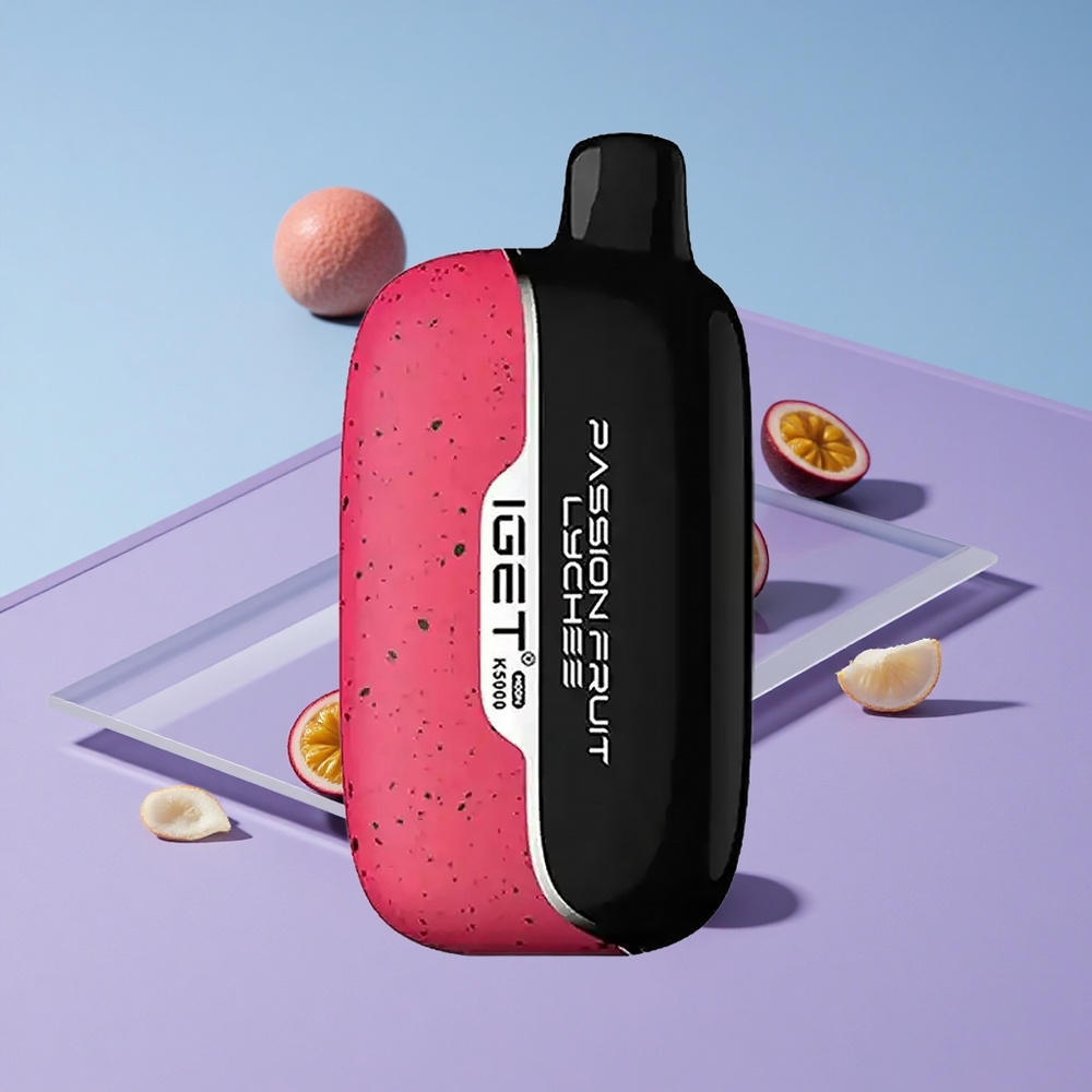 Pasjonsfrukt Lychee IGET Moon K5000 Opptil 5000 Puffs PC Materiale vape wholesale Norway