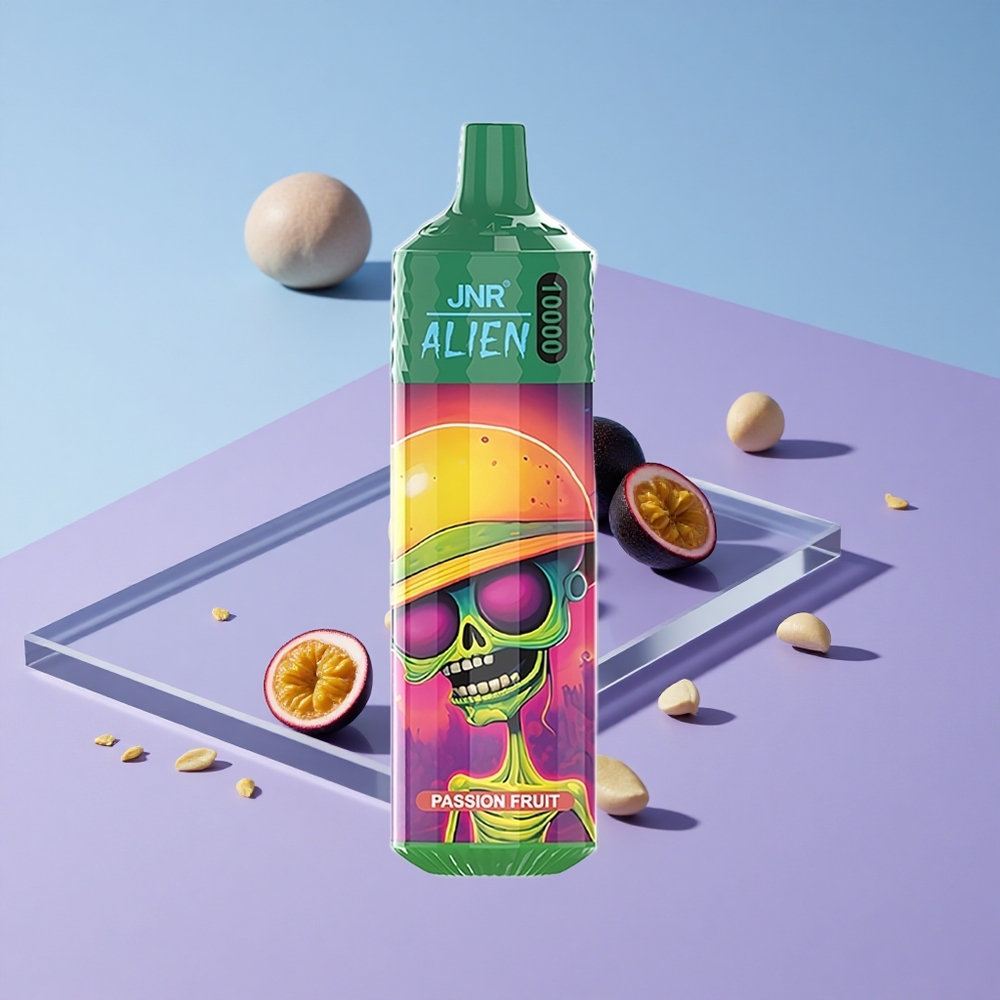 Passionsfrukt JNR Alien 10000 Puffs 20ml E-liquid Type-C Hurtiglading vape wholesale Norway