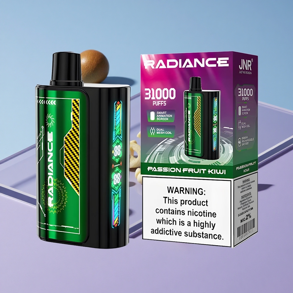 Passionsfrukt Kiwi JNR Radiance 31000 Puffs Smart Animation Screen vape wholesale Norway