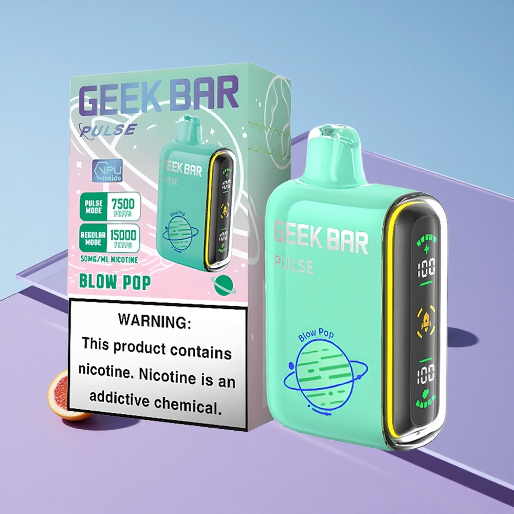 Planet Smak Kombinasjon Geek Bar Pulse 15000 Puffs 16ML Vape Med Justerbar Luftstrøm vape wholesale Norway