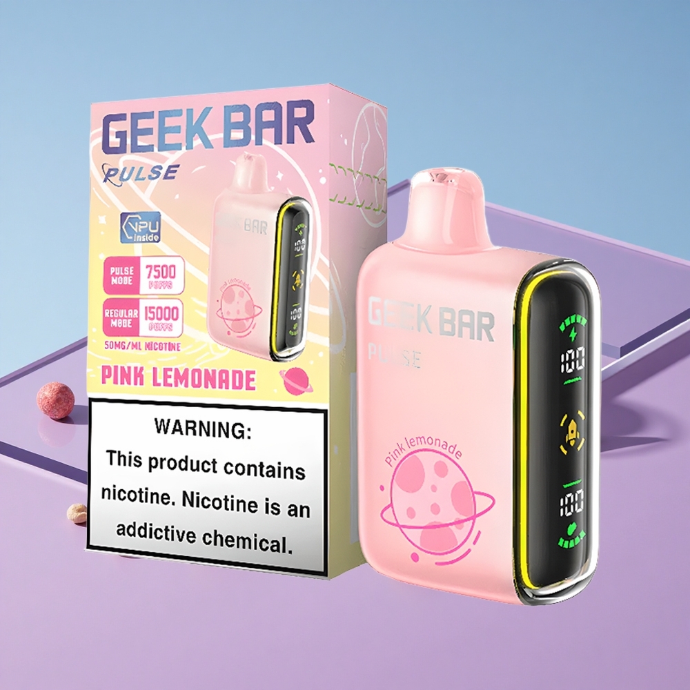 Planet Smak Kombinasjon Geek Bar Pulse 15000 Puffs 16ML Vape Med Justerbar Luftstrøm vape wholesale Norway