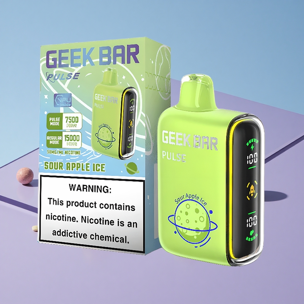 Planet Smak Kombinasjon Geek Bar Pulse 15000 Puffs 16ML Vape Med Justerbar Luftstrøm vape wholesale Norway