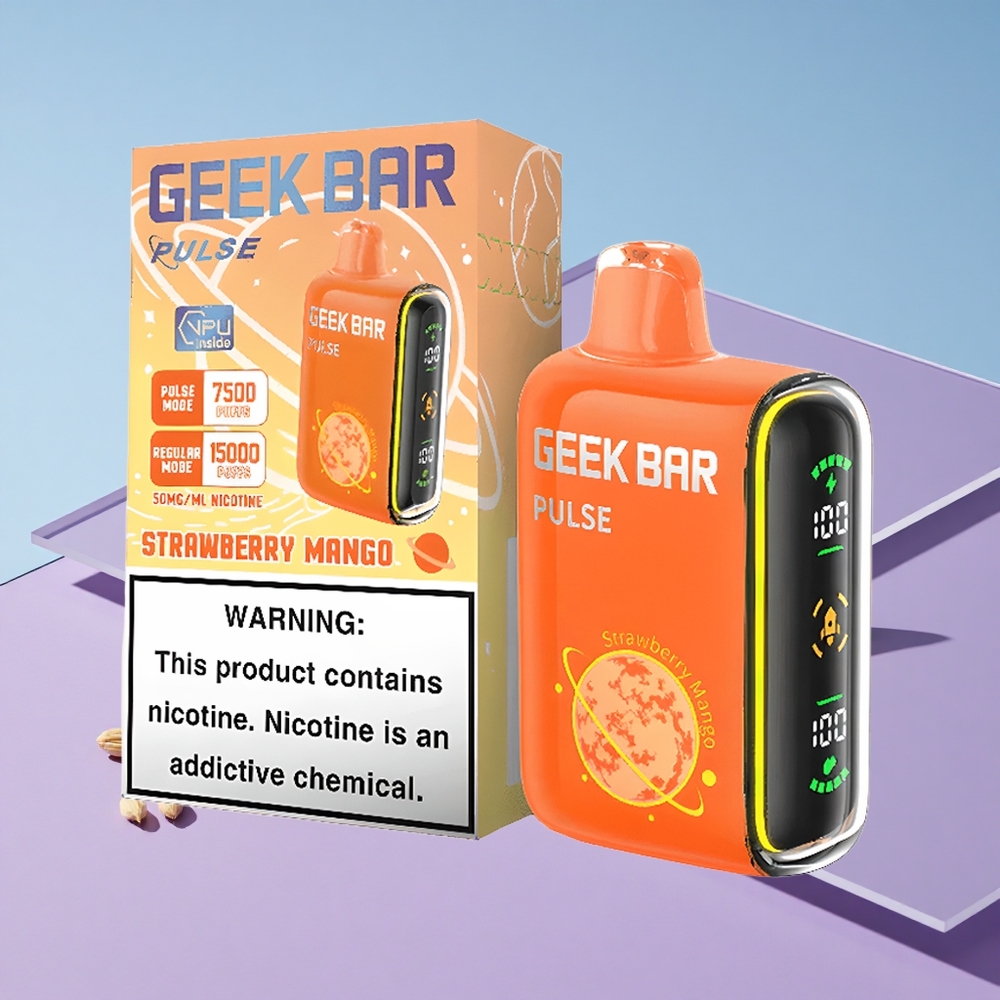 Planet Smak Kombinasjon Geek Bar Pulse 15000 Puffs 16ML Vape Med Justerbar Luftstrøm vape wholesale Norway