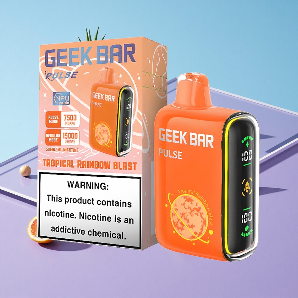 Planet Smak Kombinasjon Geek Bar Pulse 15000 Puffs 16ML Vape Med Justerbar Luftstrøm vape wholesale Norway