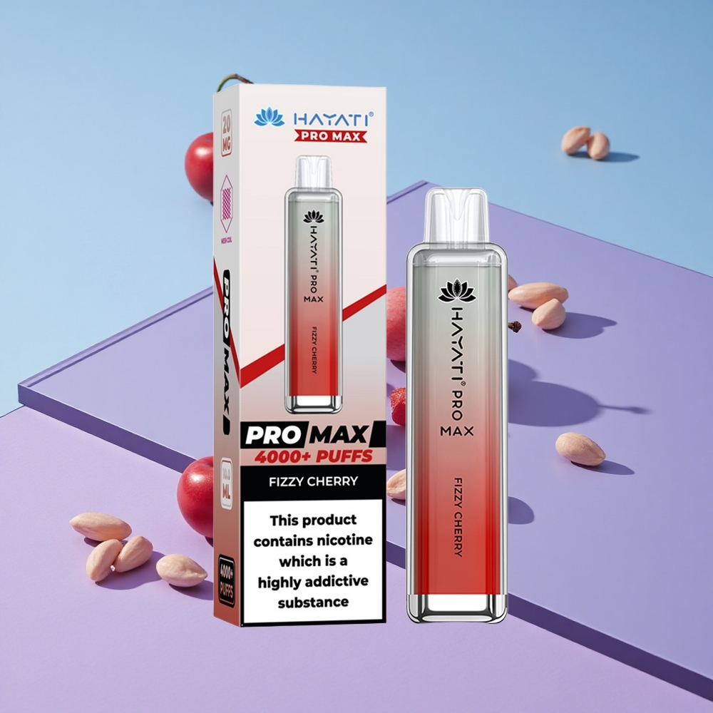 Skummende Kirsebær Hayati Pro Max 4000 Puffs Oppladbar 1400mAh vape wholesale Norway